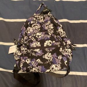 Vera Bradley purple floral pattern backpack